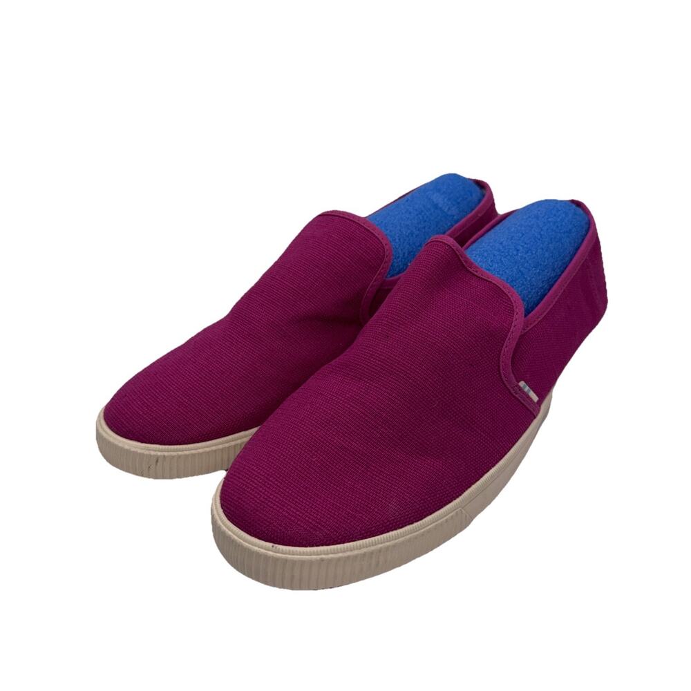 Size 12 - Women’s Tom’s W12 Slip On Shoes Purple Color - Casual Flats